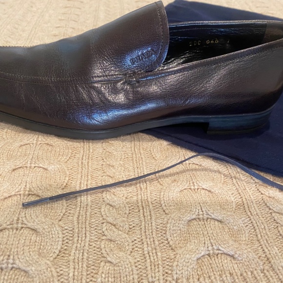 Mens Prada Loafers — Dark Brown SIZE 7. Narrow. main image 6